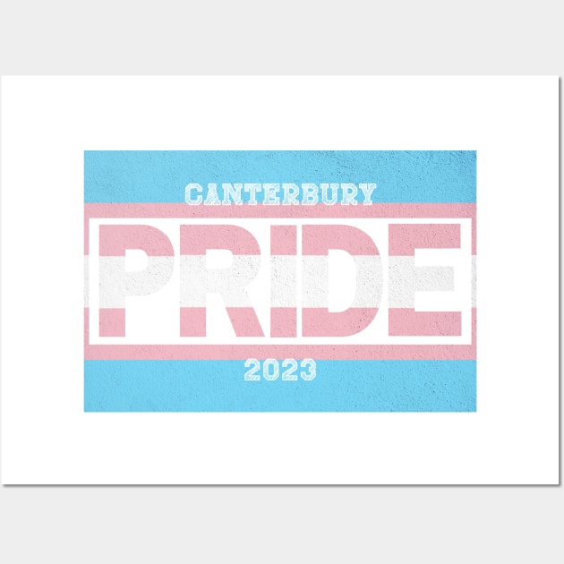 Canterbury Transgender Pride 2023 Wall Art by Jay Major Designs